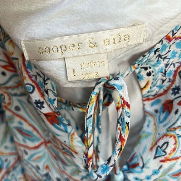 Cooper and Ella midi cold shoulder floral dress lg - Picture 9 of 9